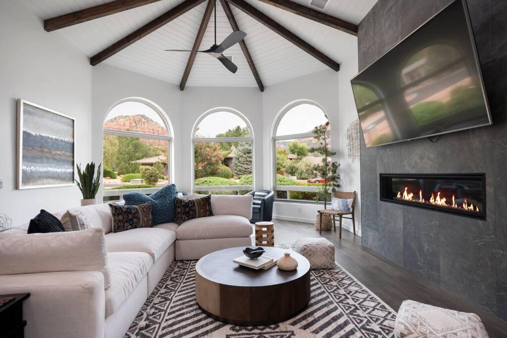 Amazing Luxury Home With Hot Tub & Views Sedona Bagian luar foto
